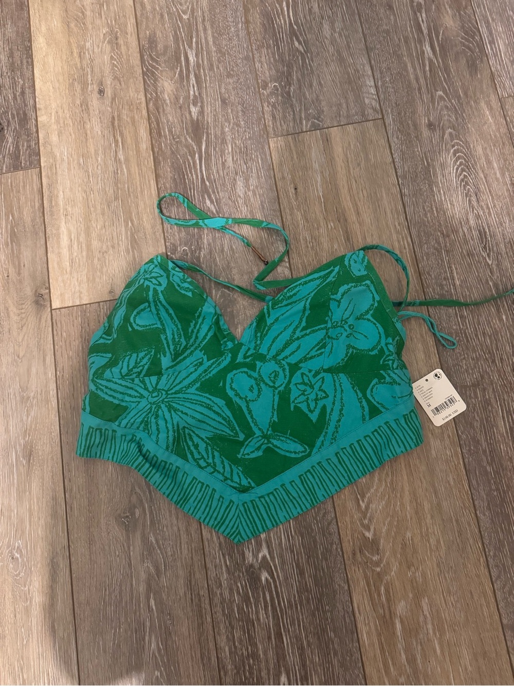 FreePeople Green Floral Maxi Skirt - Women's Tropical Print Skirt - Picture 4 of 7